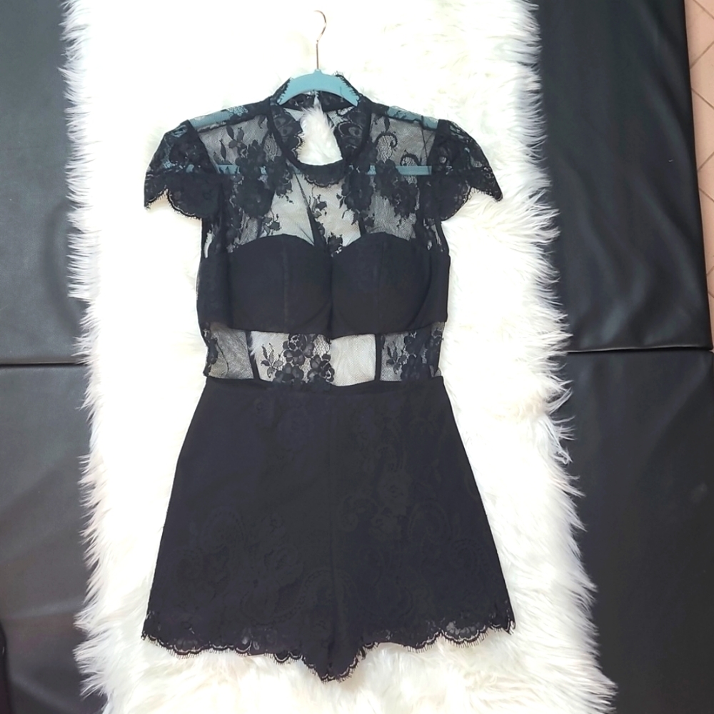 BEBE Bodysuit Shorts Fancy